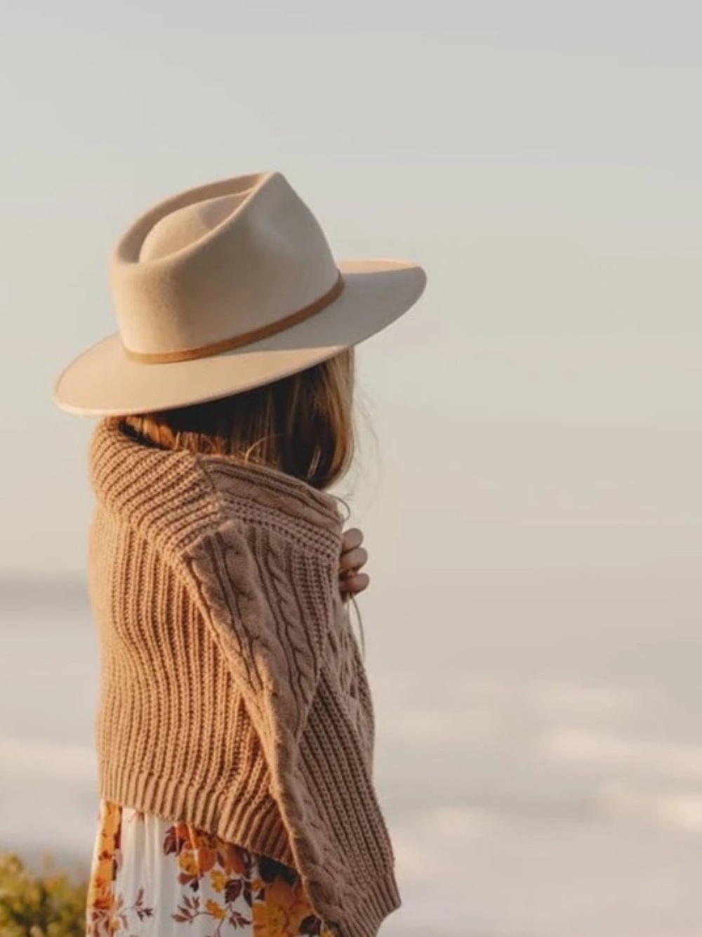 Will & Bear Little Calloway Cream Wool Fedora Hat